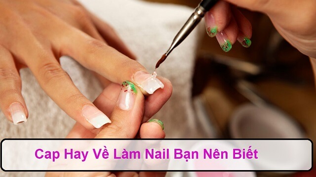 Cap hay về làm nail đăng mạng xã hội