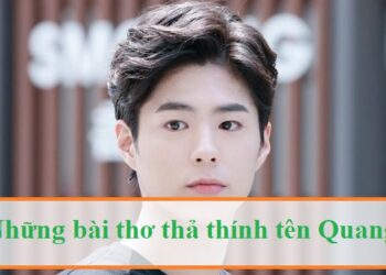 Những bài thơ thả thính tên Quang