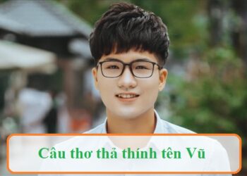 Câu thơ thả thính tên Vũ