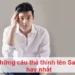 Những câu thả thính tên Sang hay nhất