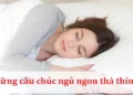 Những câu chúc ngủ ngon thả thính siêu ấn tượng