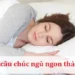 Những câu chúc ngủ ngon thả thính siêu ấn tượng