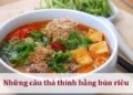 Những câu thả thính bằng bún riêu