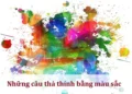 Những câu thả thính bằng màu sắc