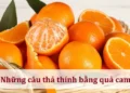 Những câu thả thính bằng quả cam