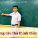 Những câu thả thính thầy giáo