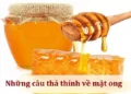 Những câu thả thính về mật ong