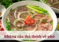 Những câu thả thính về phở