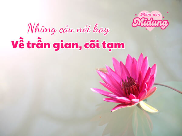 Những câu nói hay về trần gian và cõi tạm