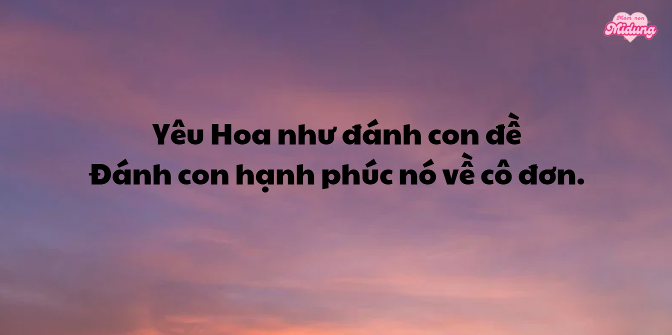 Thả thính tên Hoa độc lạ