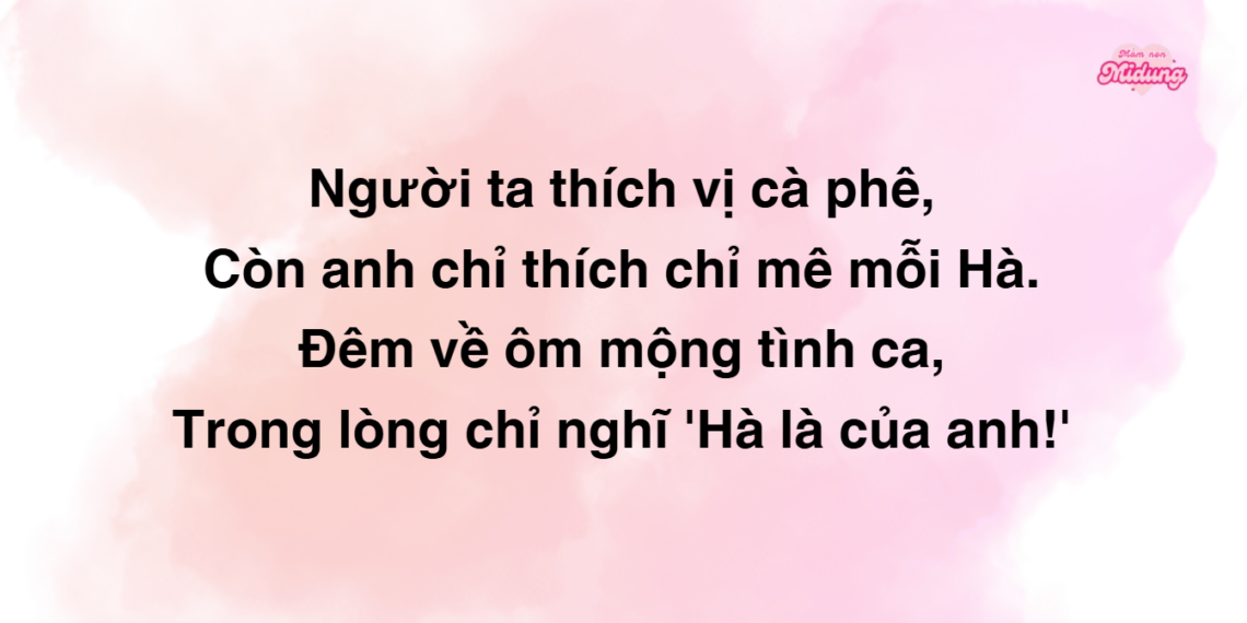 Thả thính tên Hà nghe là đổ gục