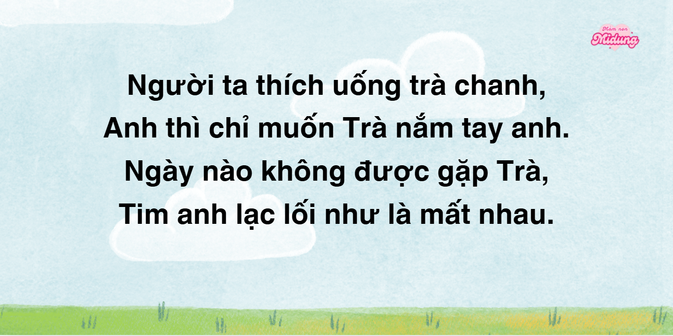 Thả thính tên Trà lãng mạn, thích thú